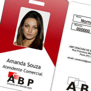Crachá PVC Laminado - 10 unidades