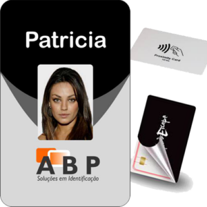 Crachá em PVC com Chip Proximidade - 100 unidades